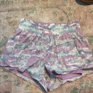 Women's Purple Camouflage Shorts